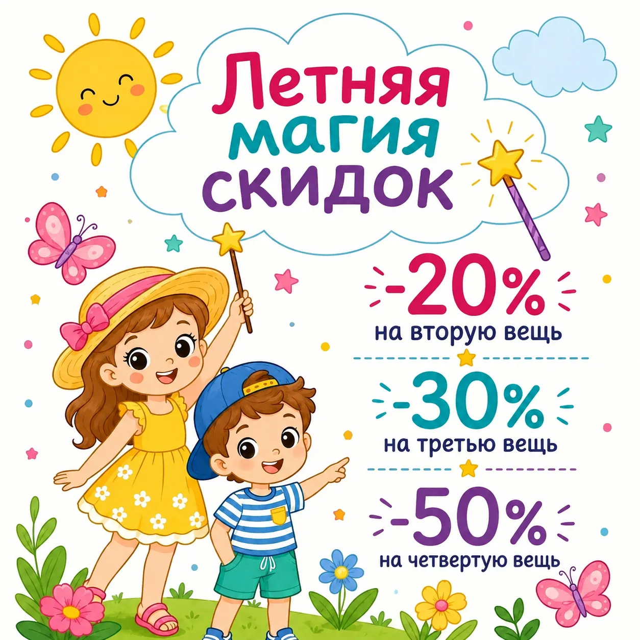Скидки до 50% на детскую одежду в магазине Waikiki
